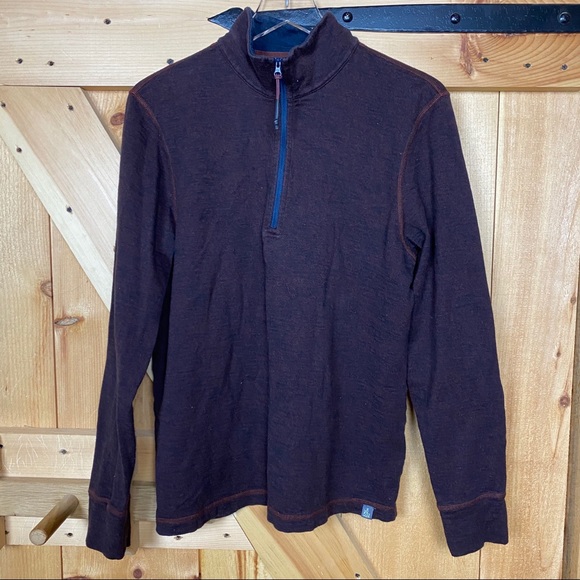 The North Face Other - the north face | copperwood mock burgundy ¼ zip